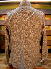 Cordy Floral print Shirt =Brown=-写真3